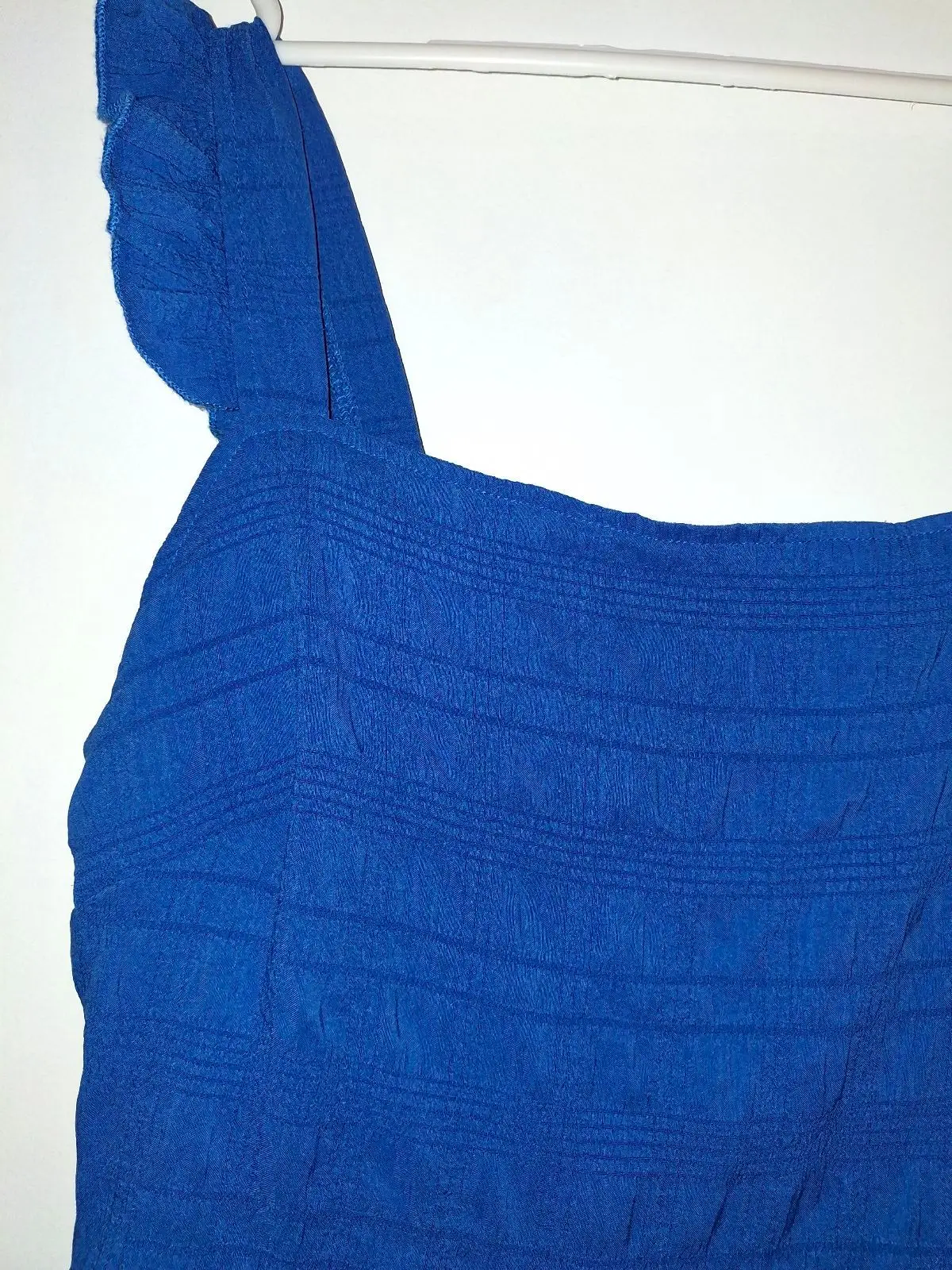 Shein Blue Ruffle Strap Mini Dress