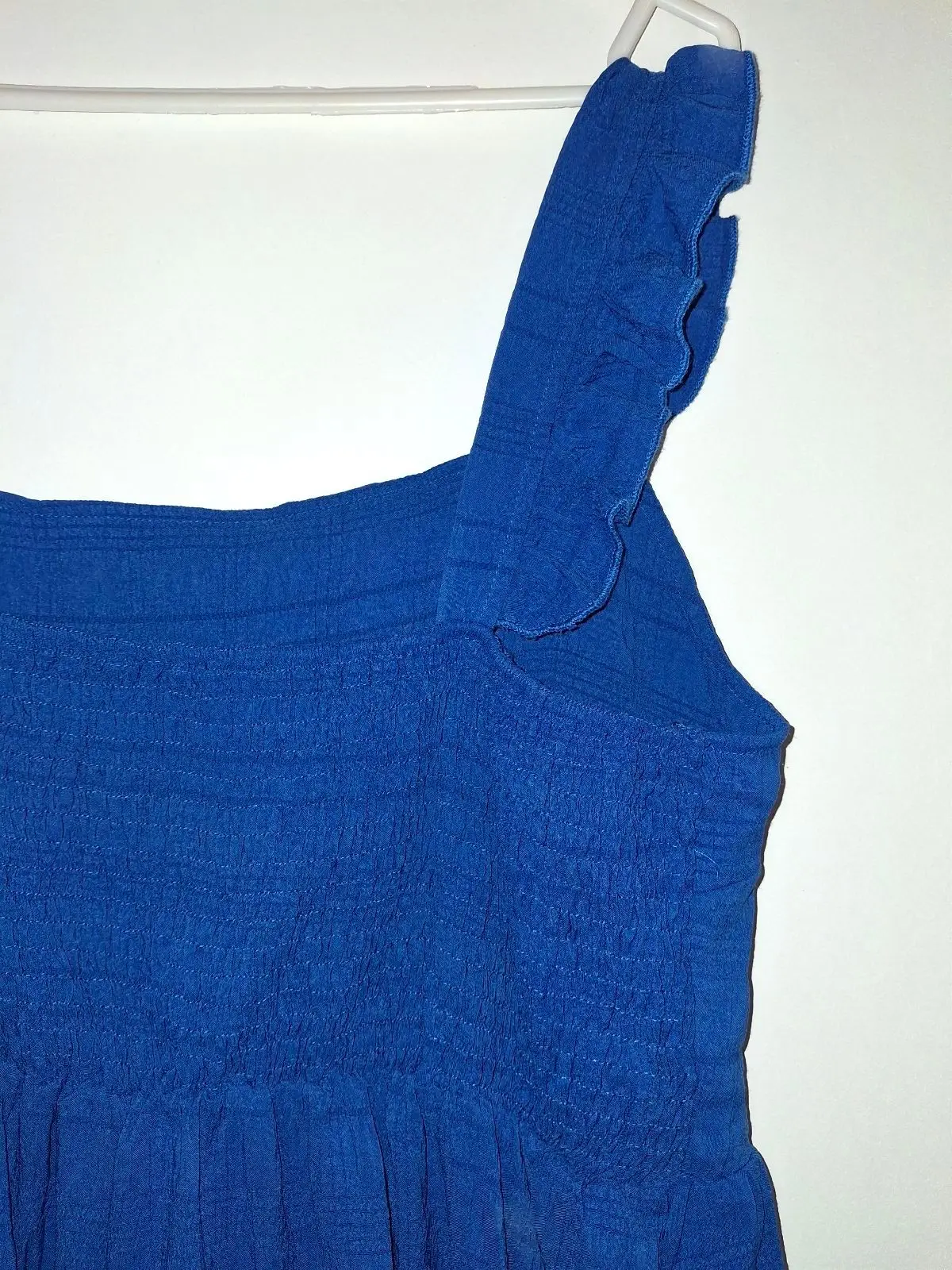 Shein Blue Ruffle Strap Mini Dress