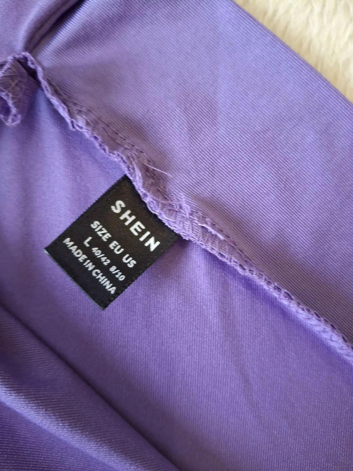 SHEIN Lilac Criss-Cross Halter Top