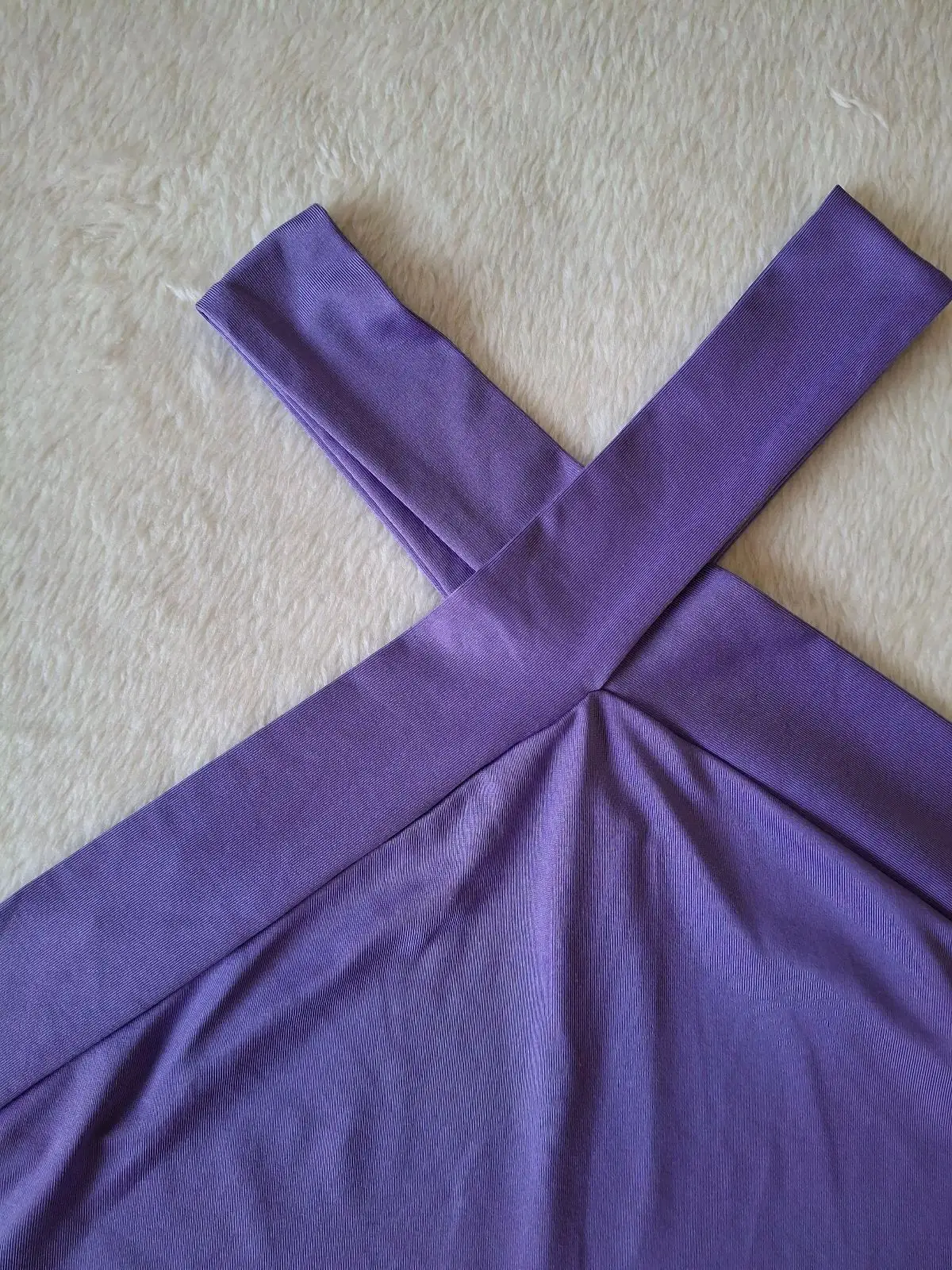 SHEIN Lilac Criss-Cross Halter Top