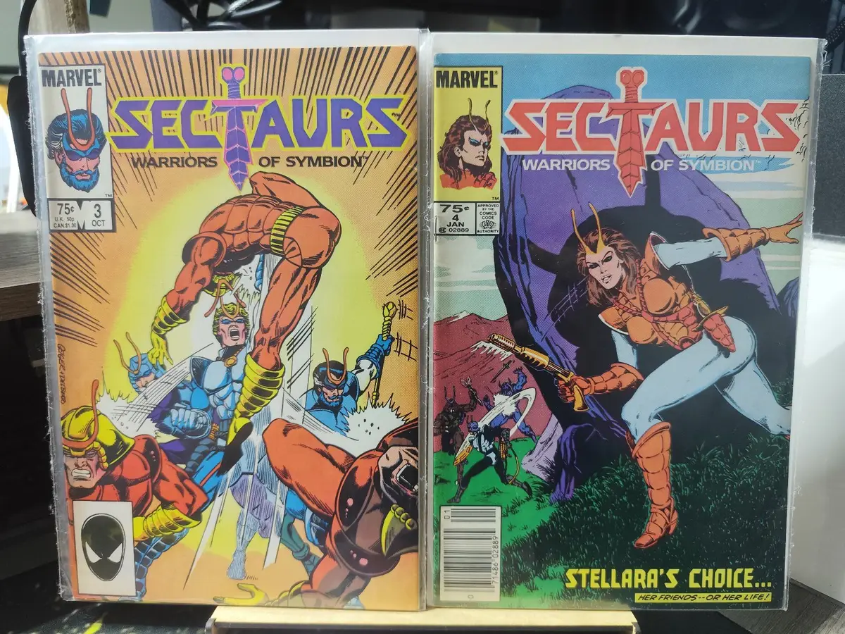 Marvel Sectaurs Warriors of Symbion Comics Set 1-8
