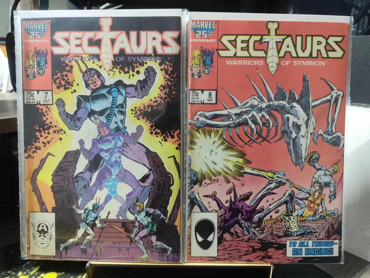 Marvel Sectaurs Warriors of Symbion Comics Set 1-8