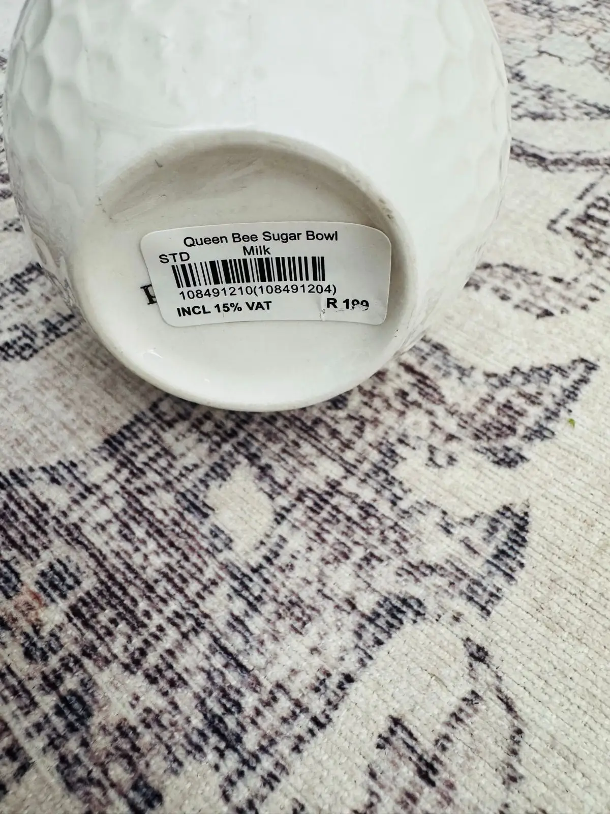 Poetry Ceramic Honey Pot with Bee Detail