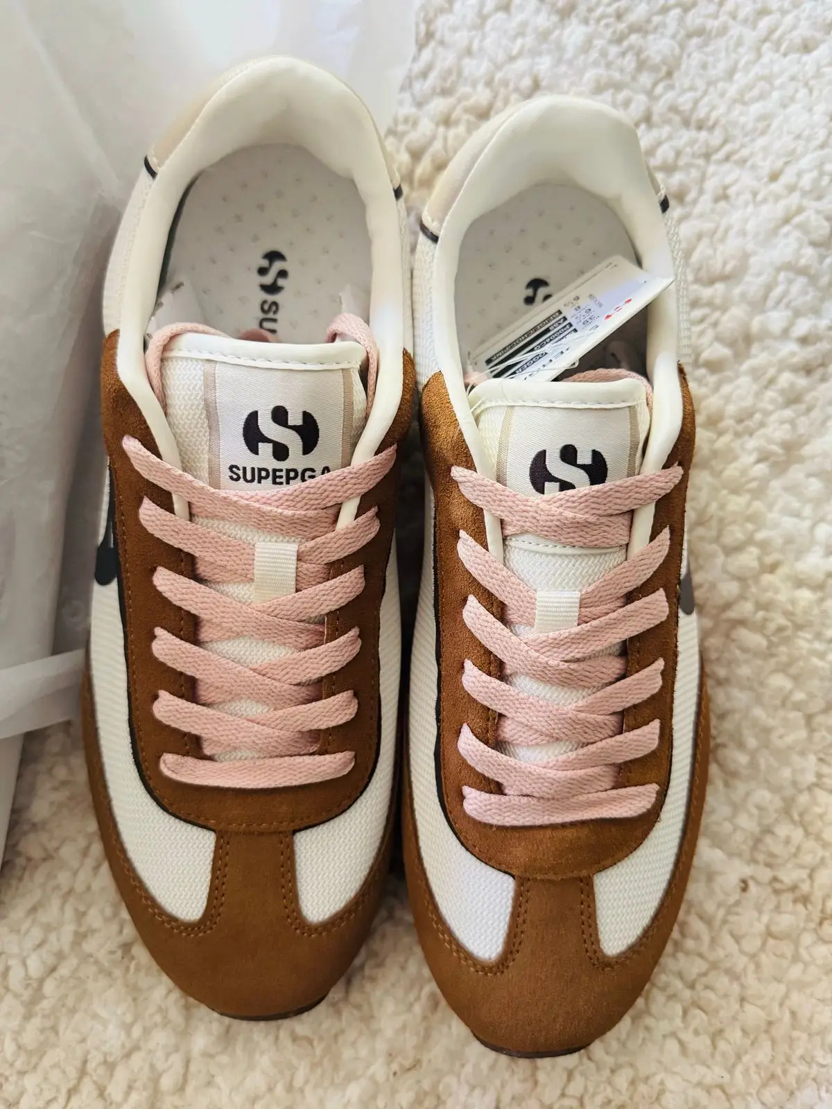 Superga Retro Runner Sneakers Brown Pink