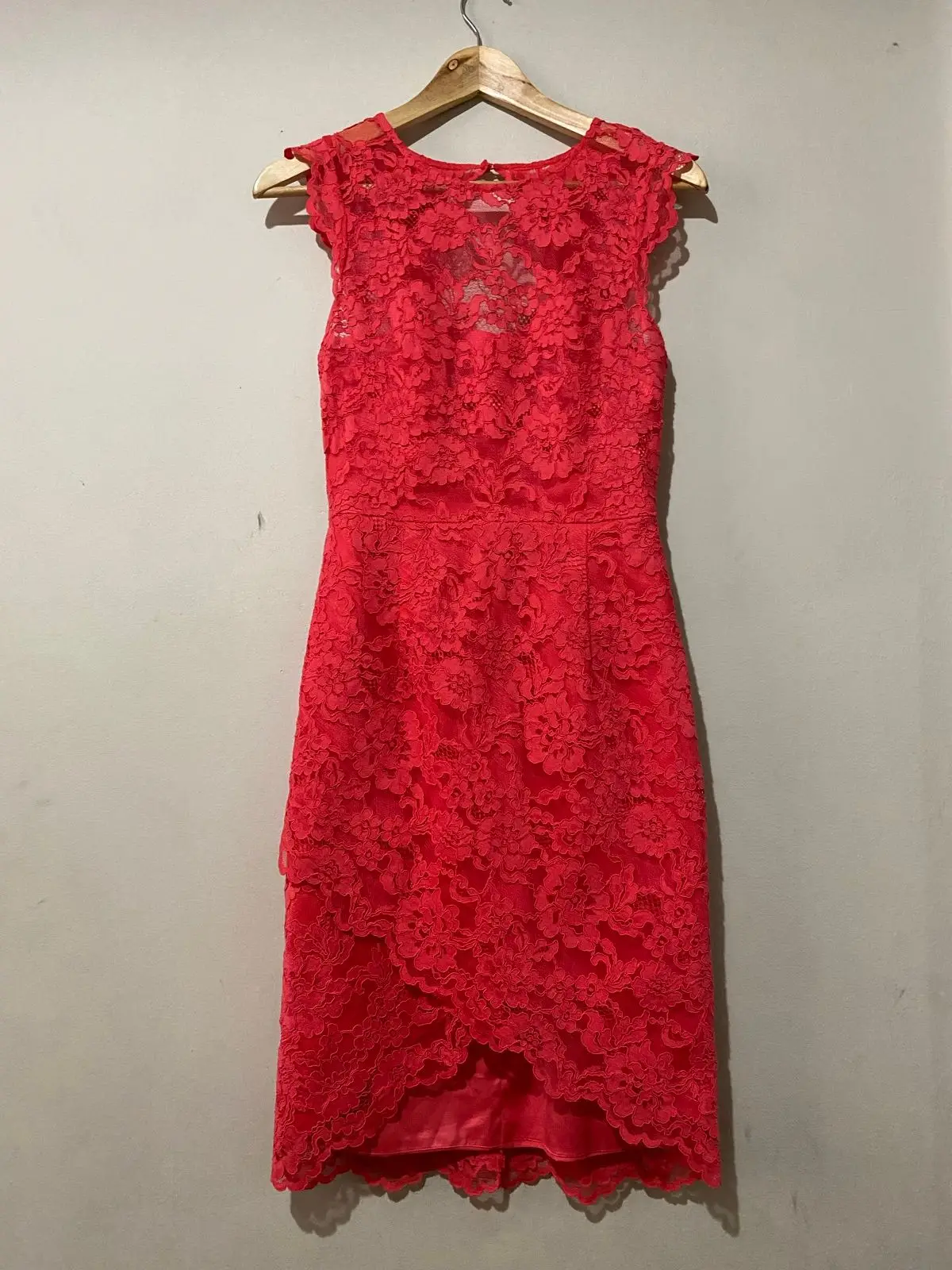 Forever New Red Lace Dress Size 34