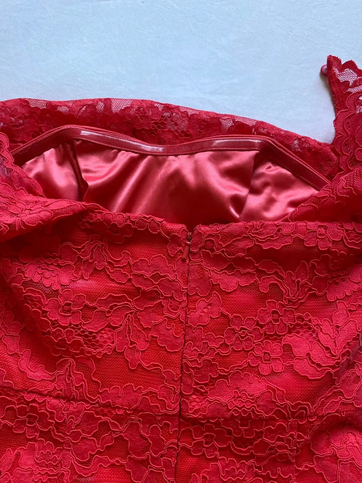 Forever New Red Lace Dress Size 34