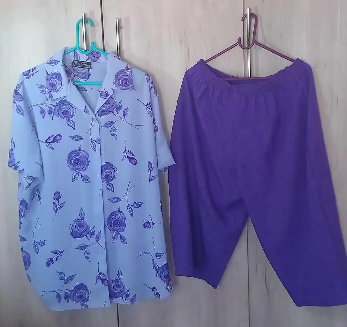 Purple Plus size 2 piece set