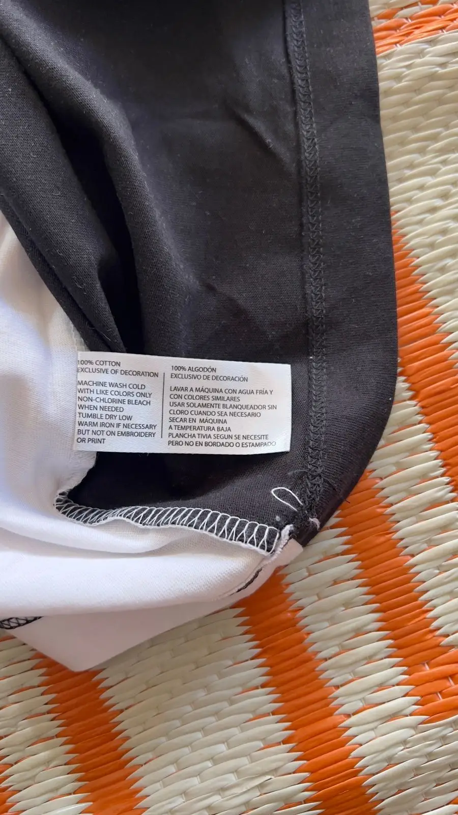 USPA Colorblock T-Shirt White and Black