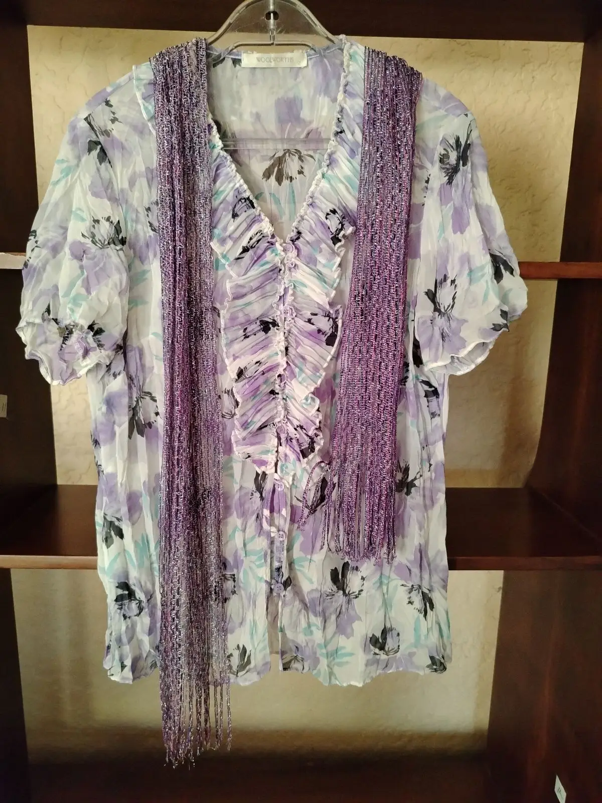 Woolworths Floral Blouse Size 12