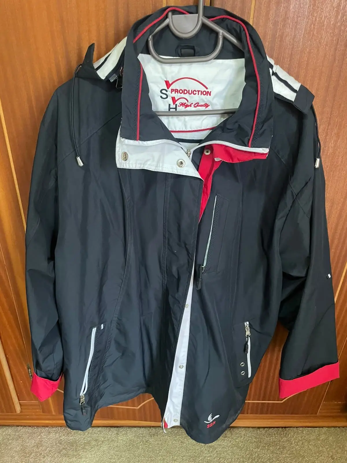 S&H Production Black Red White Jacket