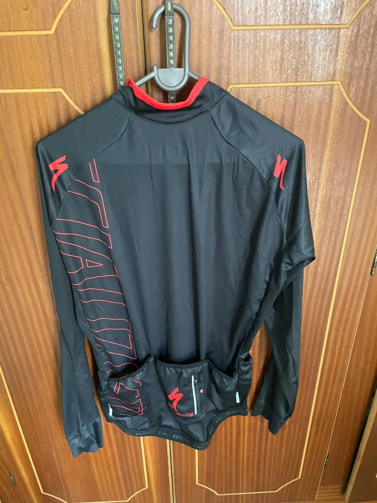 Specialized Cycling Jersey Black and Red Long Sleeve