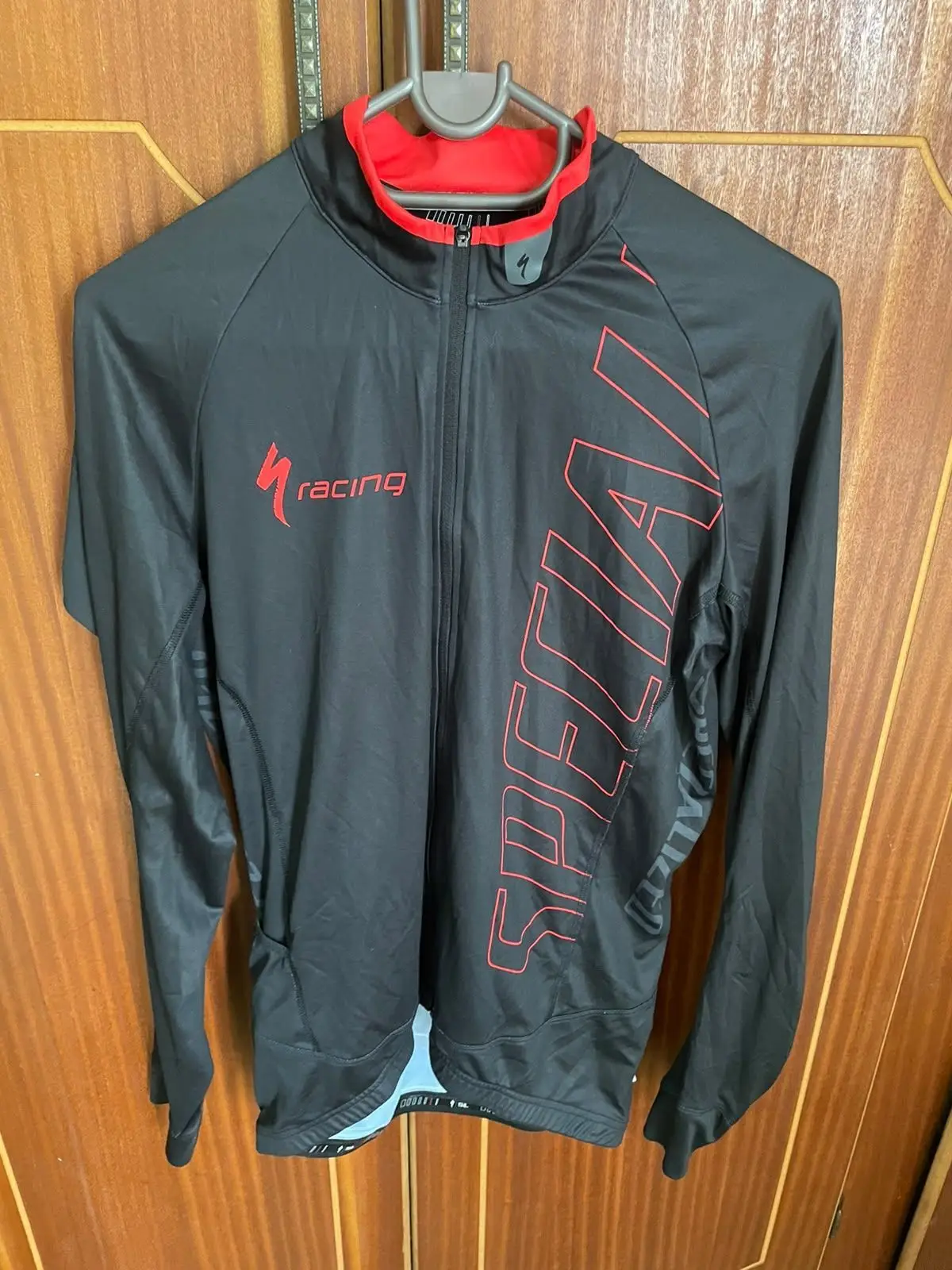 Specialized Cycling Jersey Black and Red Long Sleeve