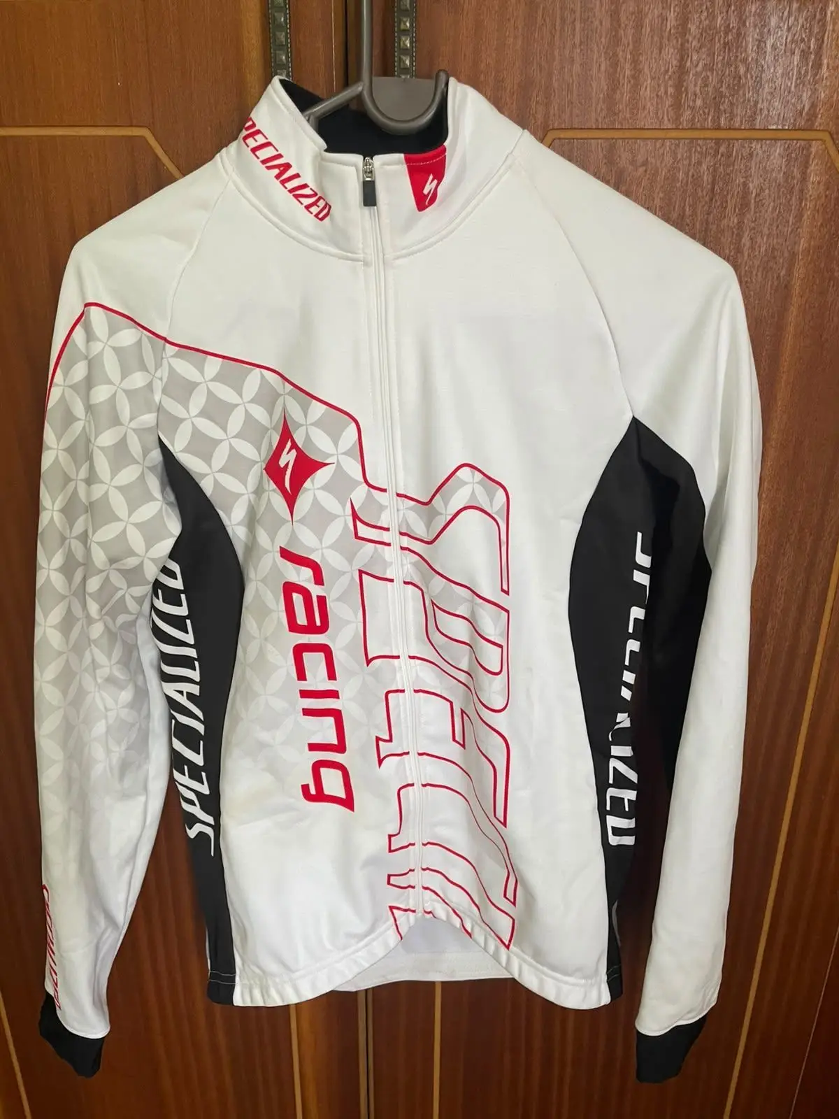 Specialized Racing Cycling Jacket White Red