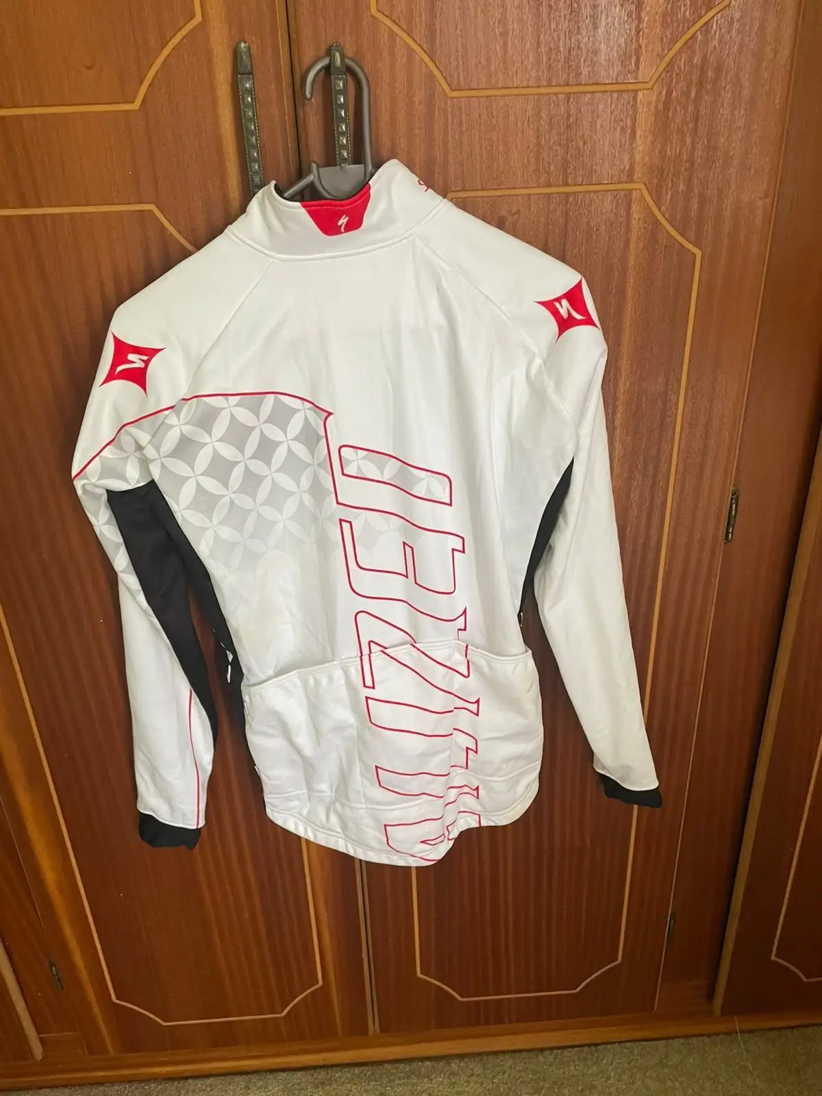 Specialized Racing Cycling Jacket White Red