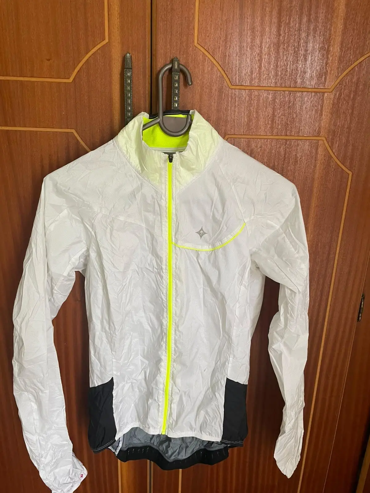 Specialized White and Yellow Cycling Jacket