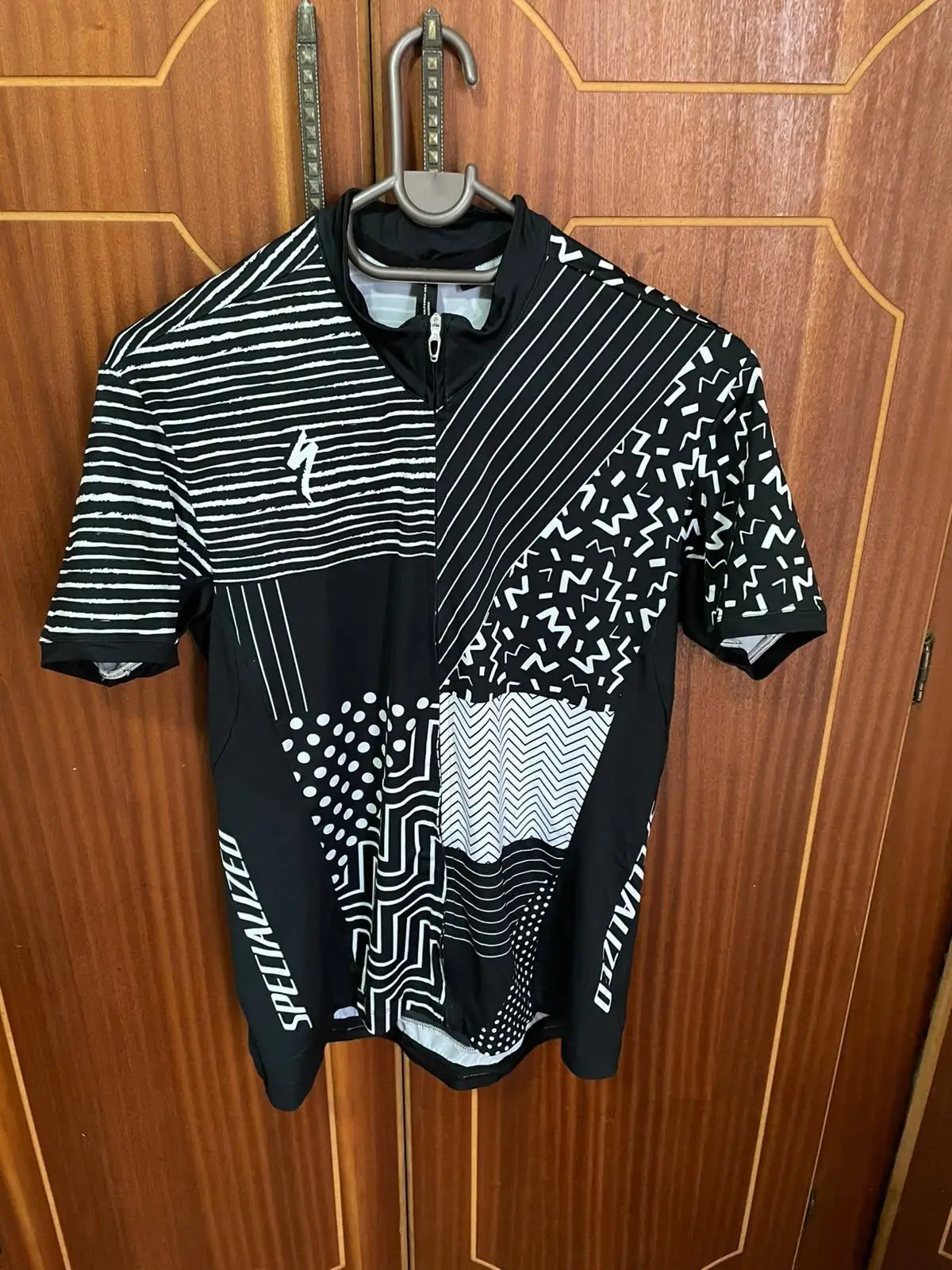 Specialized Black and White Cycling Jersey and Shorts Set