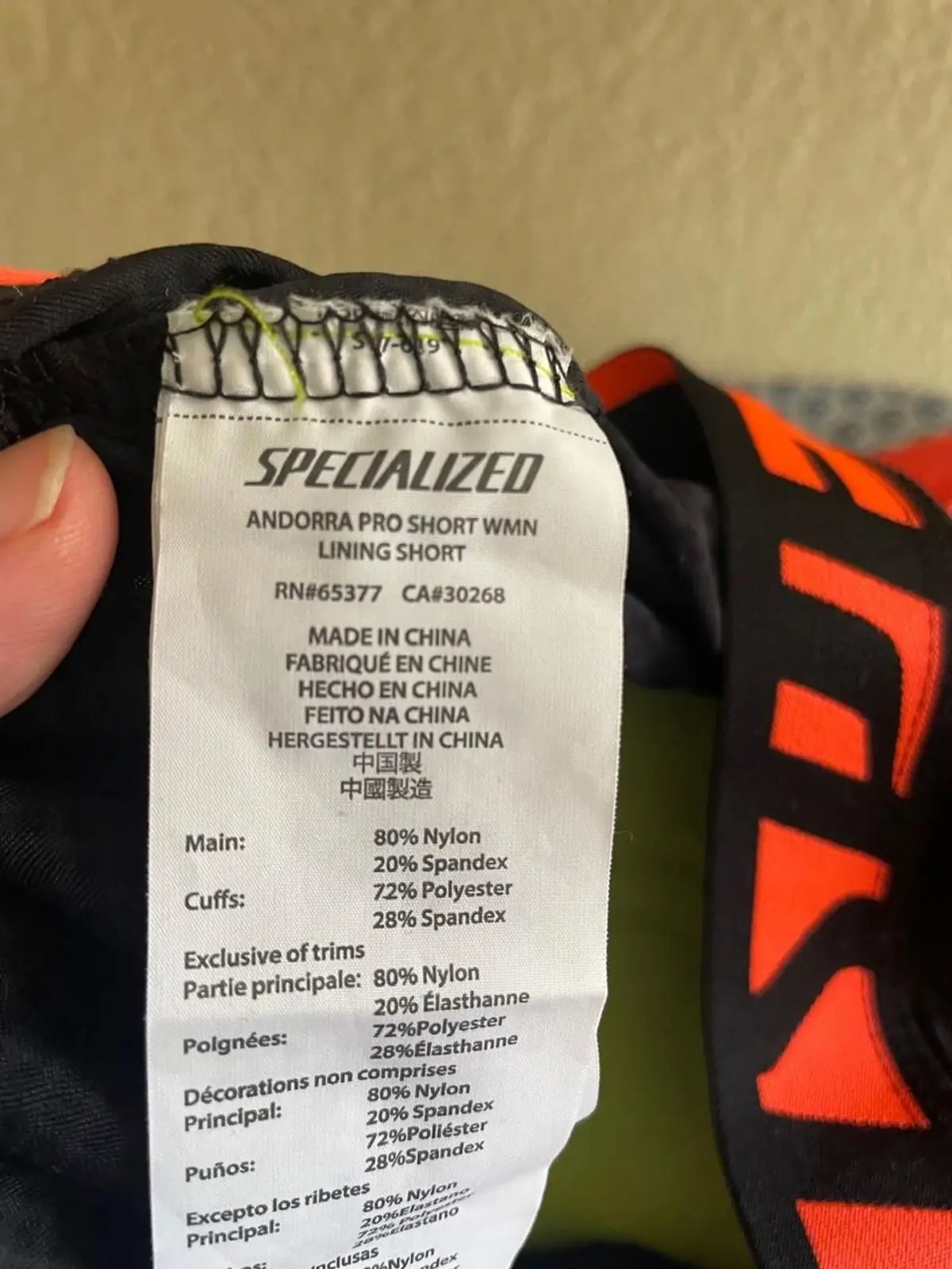 Specialized Cycling Shorts Black Red Blue