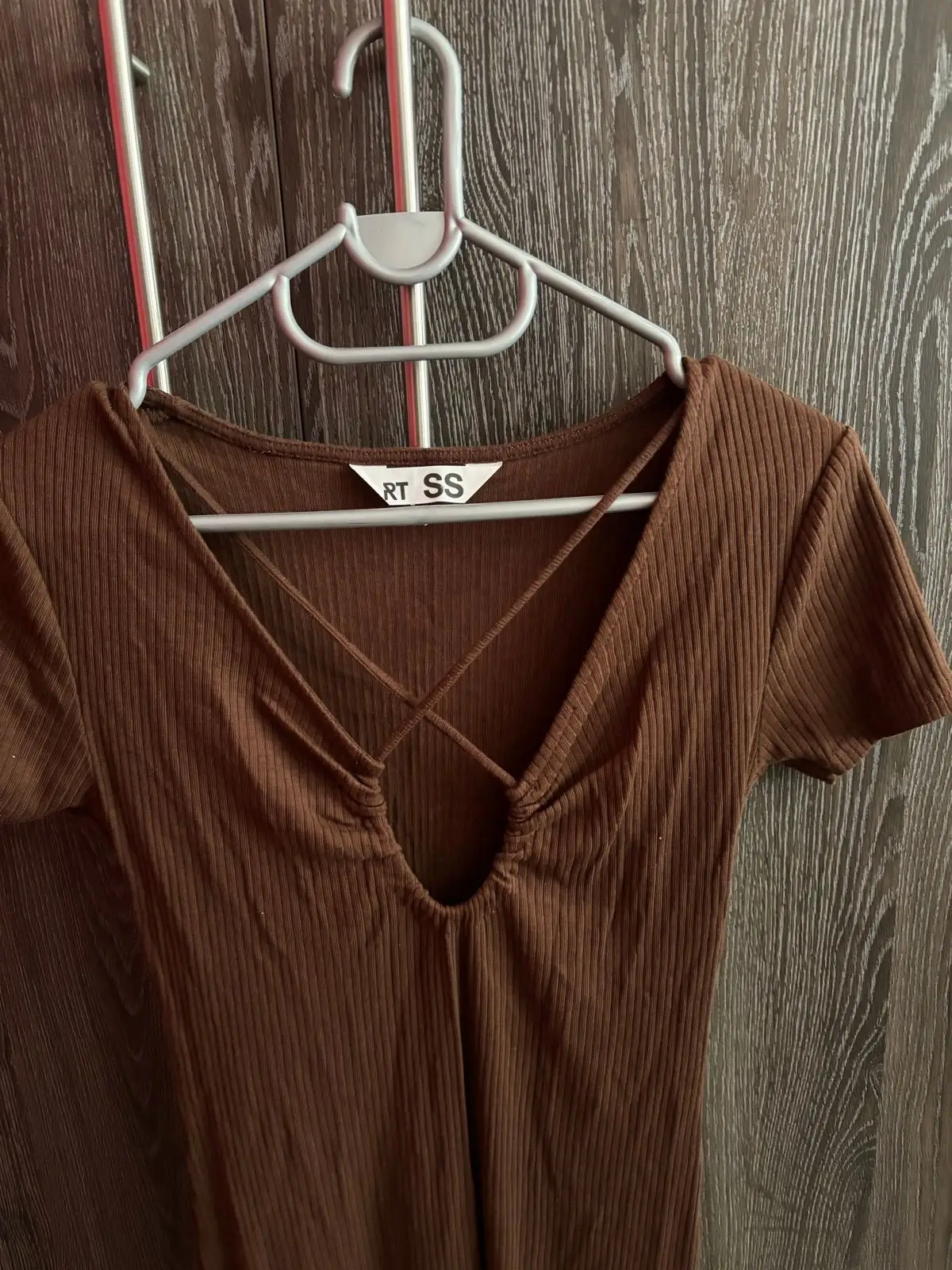 Mr Price Brown Ribbed Maxi Dress XS