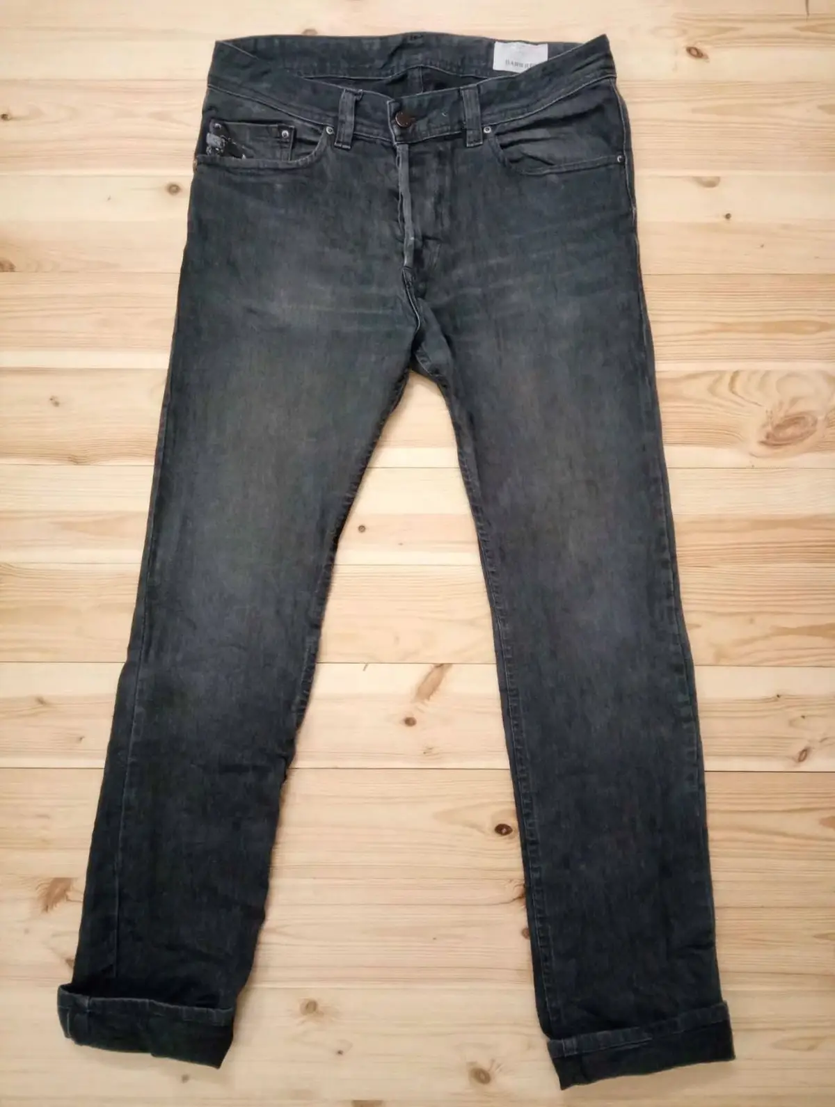 Diesel Industry Charcoal Slim Straight Denim Jeans Size 29