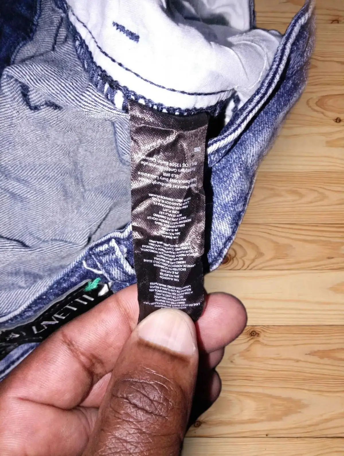Alfangario Men's Distressed Denim Jeans