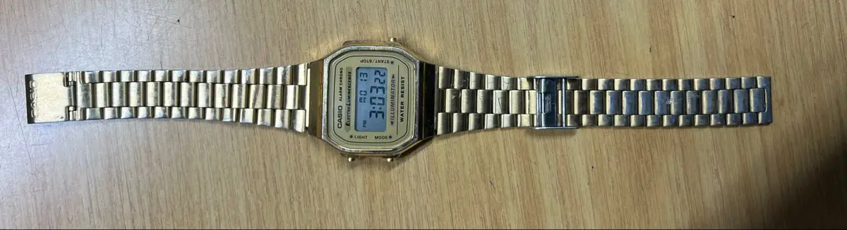 Casio Vintage Illuminator Digital Watch Gold