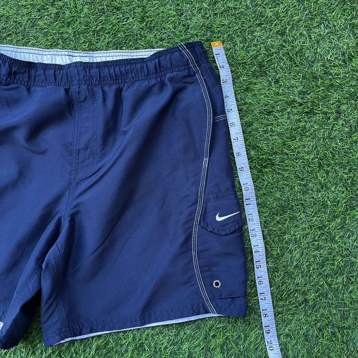 Nike Navy Blue Cargo Swim Shorts Medium