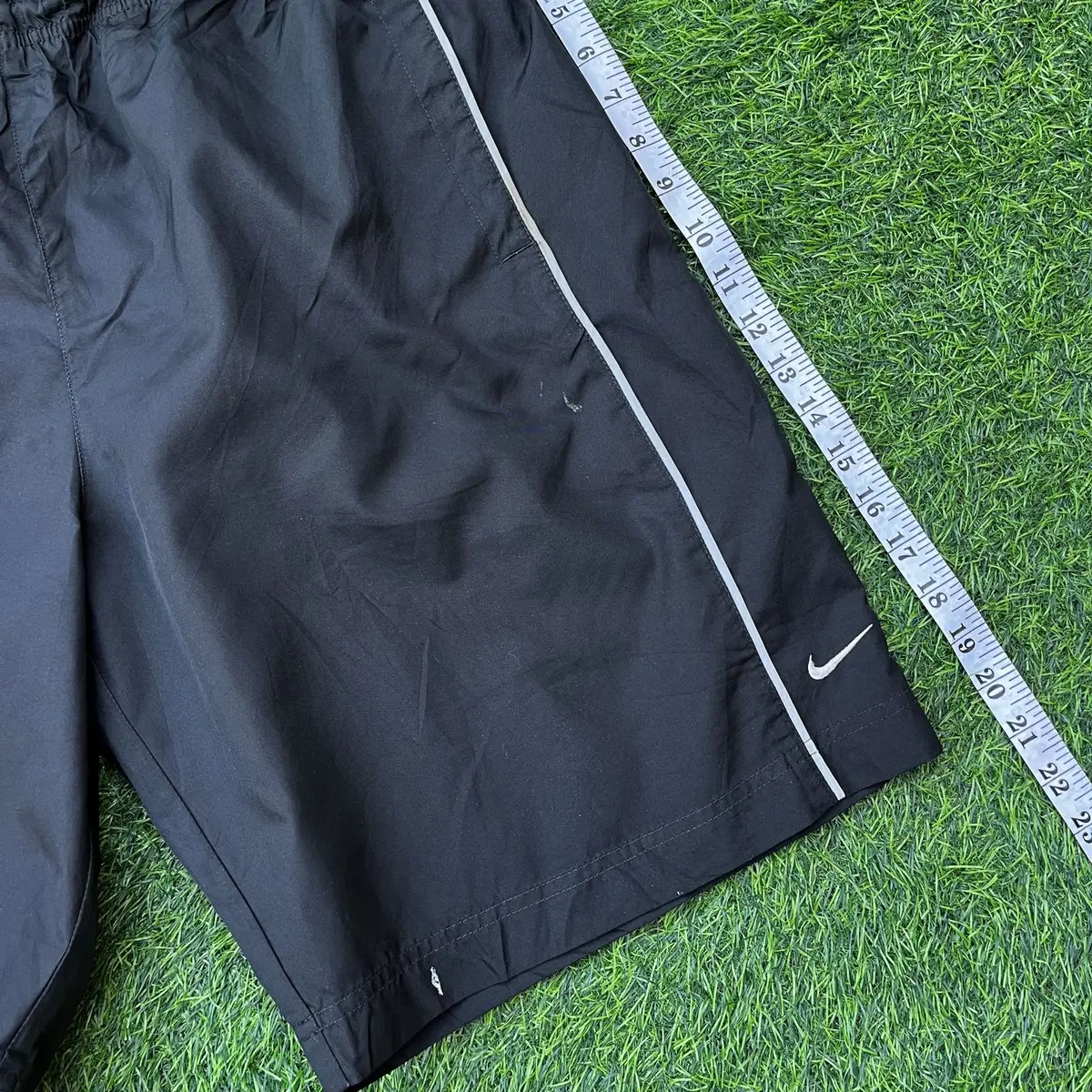 Nike Black Activewear Shorts with White Piping