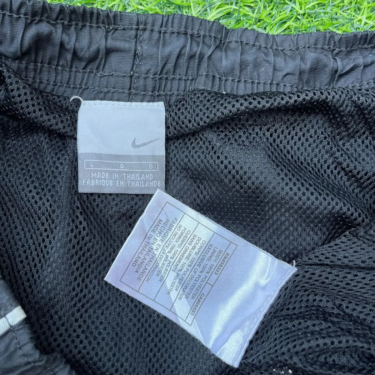 Nike Black Activewear Shorts with White Piping