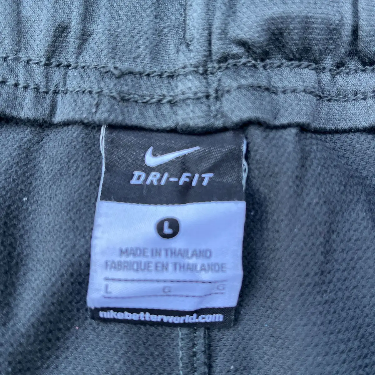 Nike Dri-FIT Athletic Shorts Grey Black Size M
