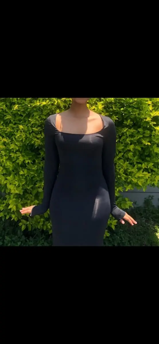 Black long dress