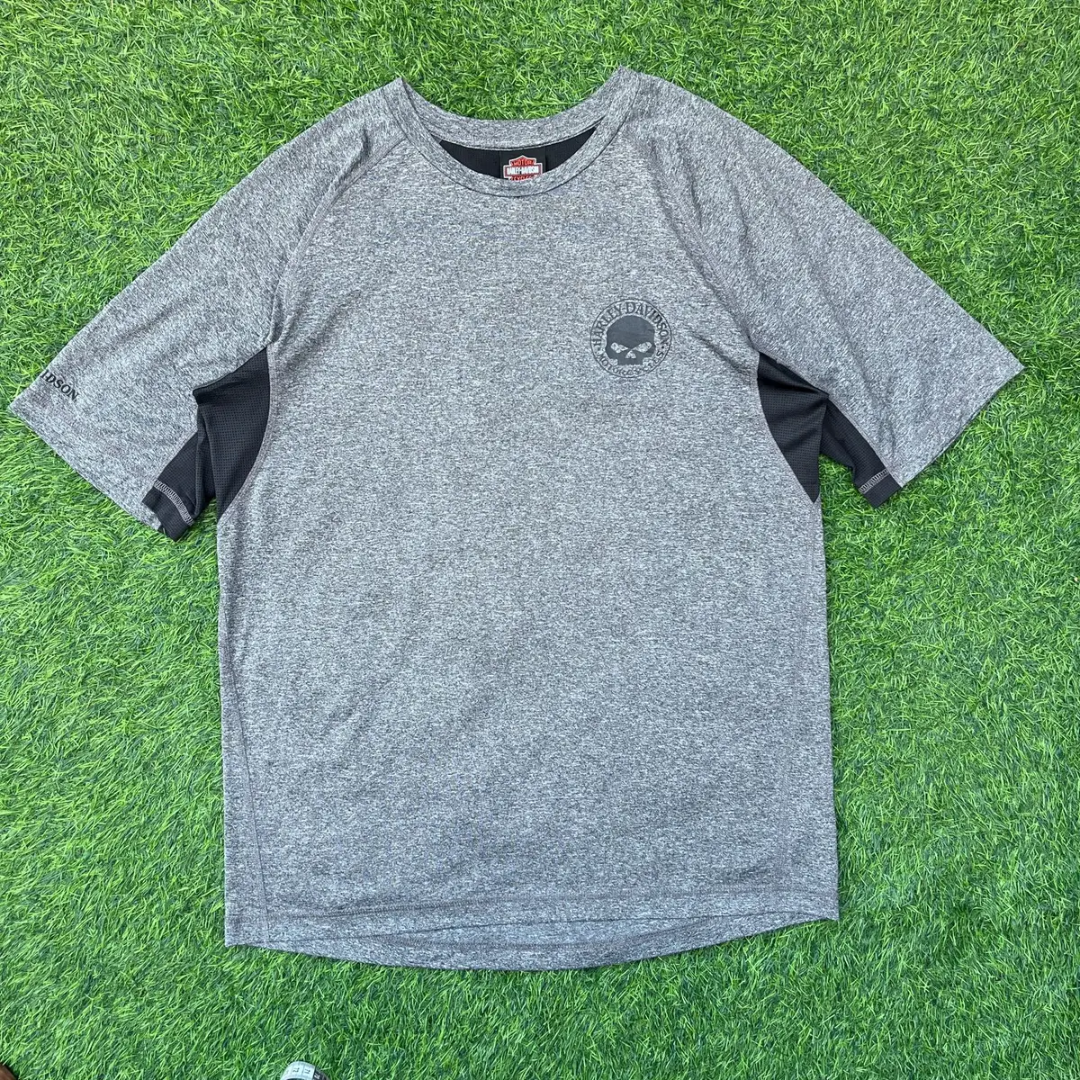 Harley Davidson Clothing Harley Davidson Grey Skull Performance T-Shirt Large