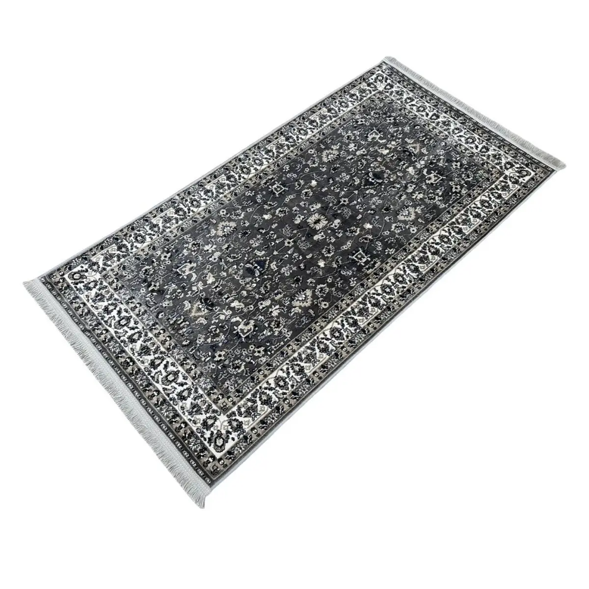 Soft Grey Persian All Over Design Runner Rug 150x80cm