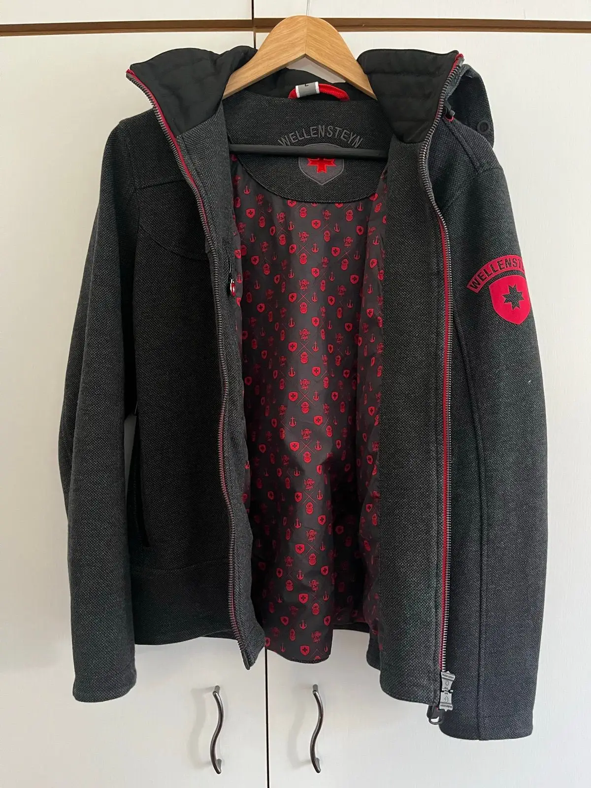 Wellensteyn Florida Hooded Jacket Charcoal Grey Size M