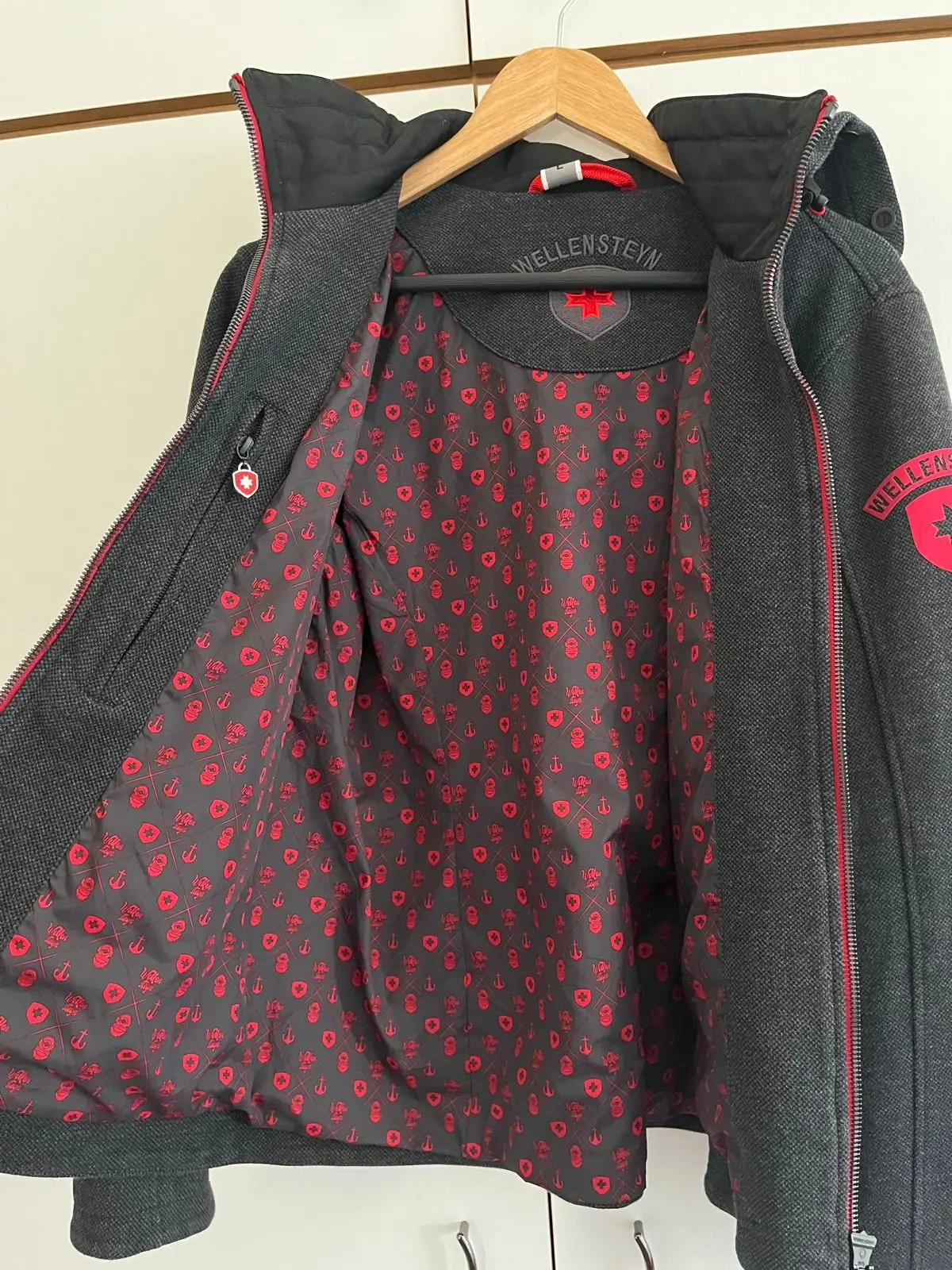 Wellensteyn Florida Hooded Jacket Charcoal Grey Size M