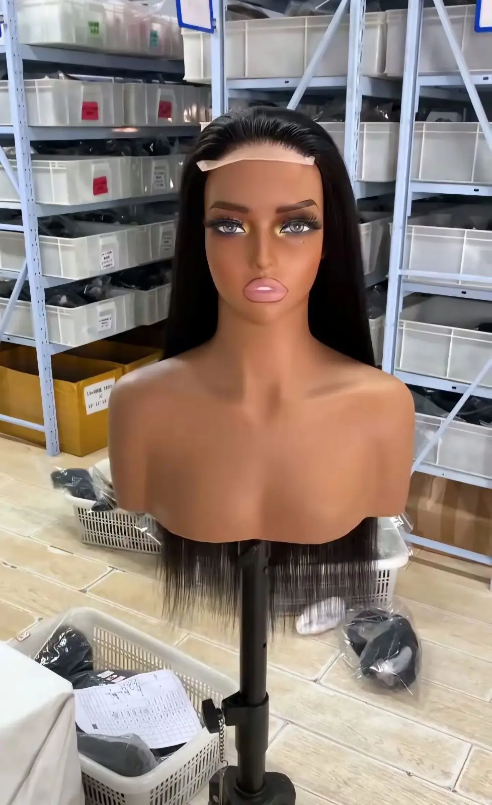 Myria B Hair and Beauty 20-Inch Brazilian Hair Wig Natural Black