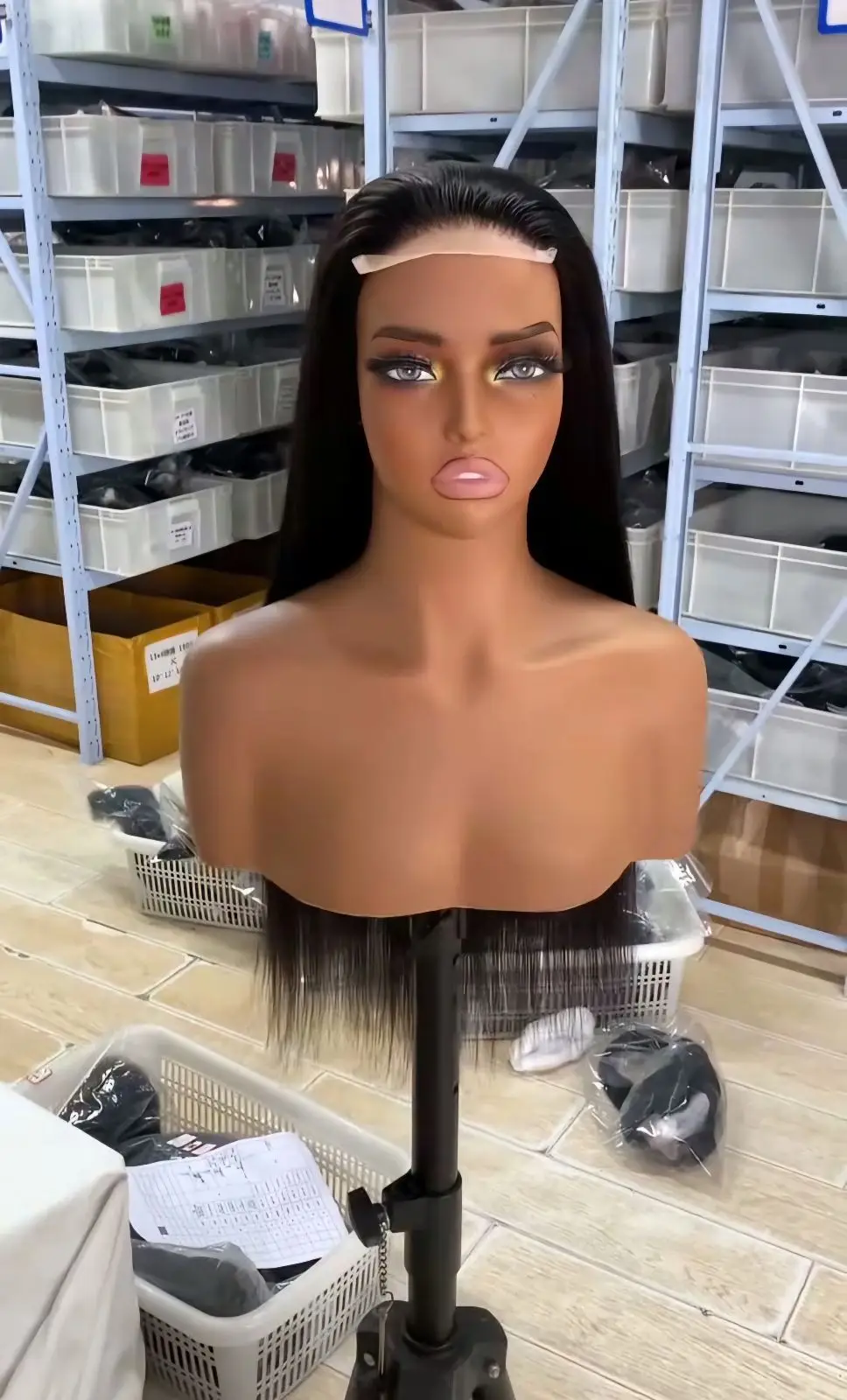 20-Inch Brazilian Hair Wig Natural Black