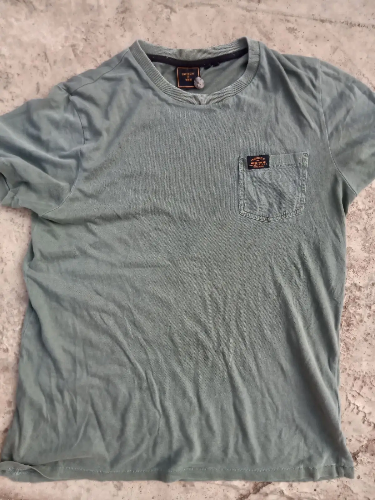 Superdry Pocket T-Shirt Grey Medium