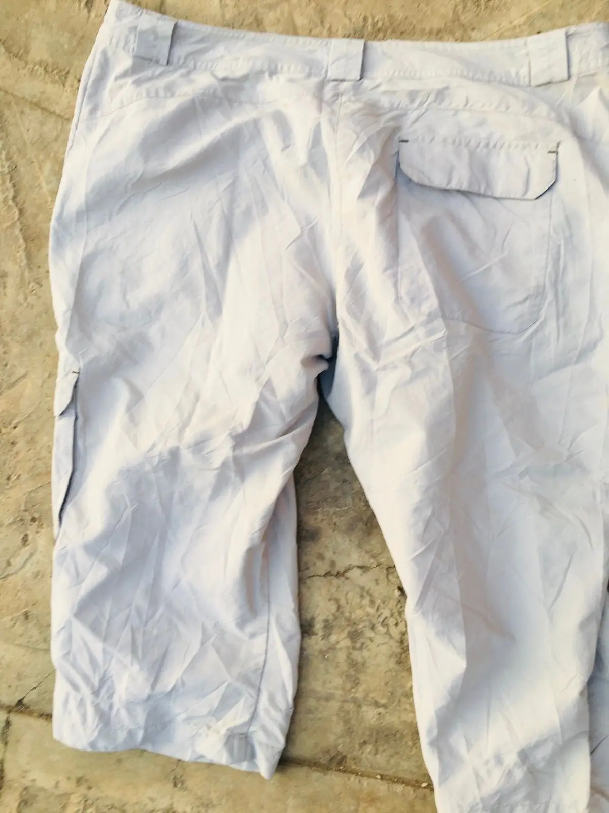 Quechua White Cargo Shorts