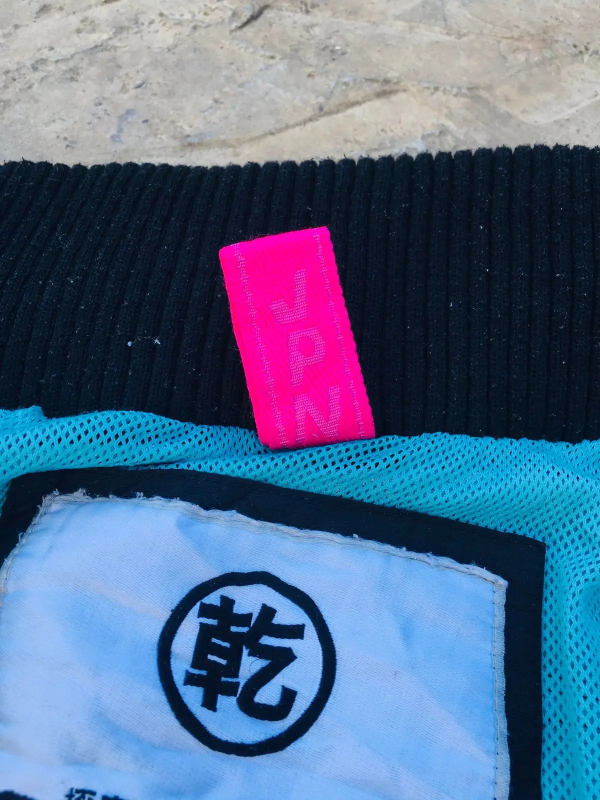 Superdry Black Jacket with Blue Lining Size M