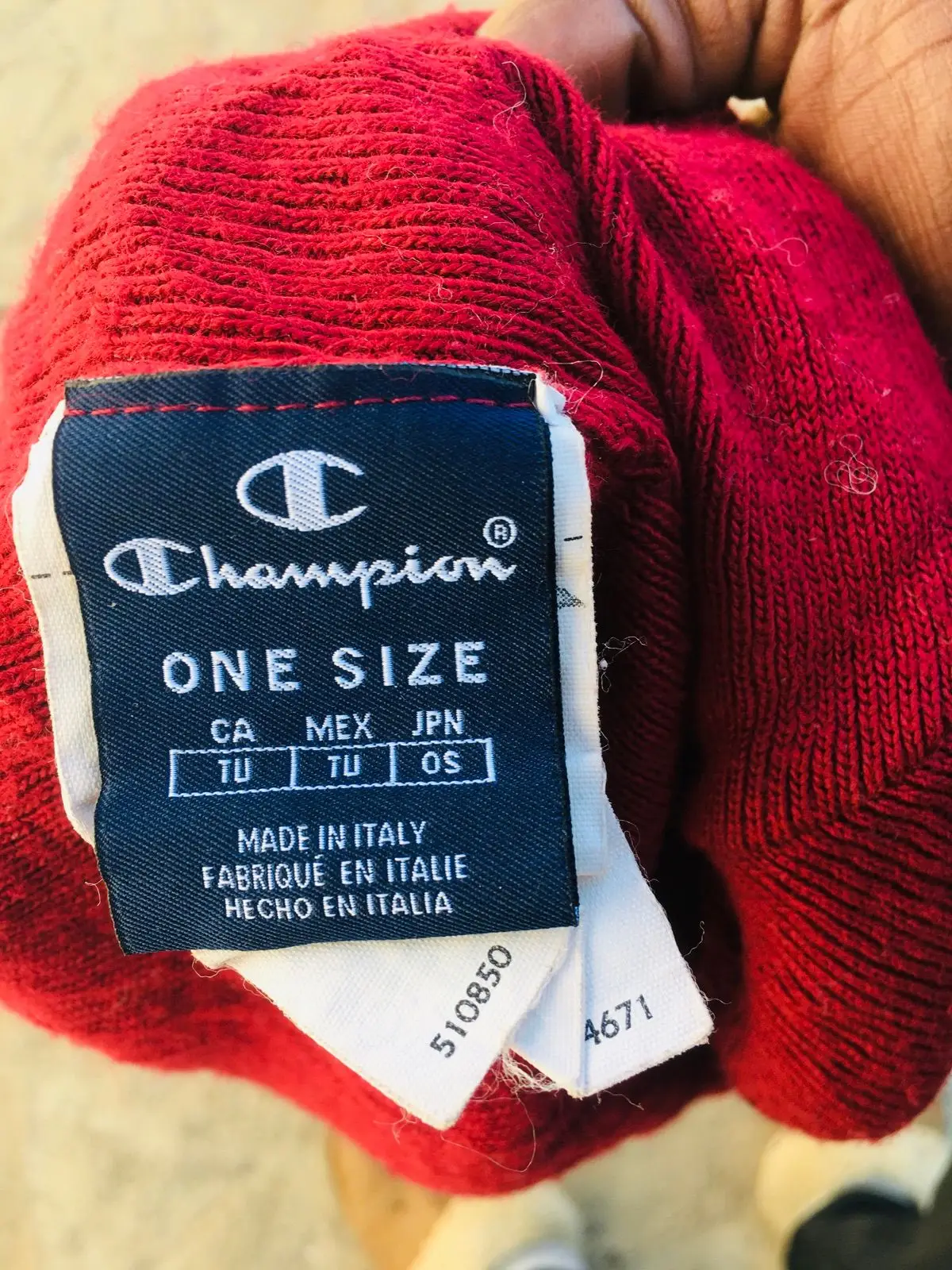 Champion Red Cuffed Beanie
