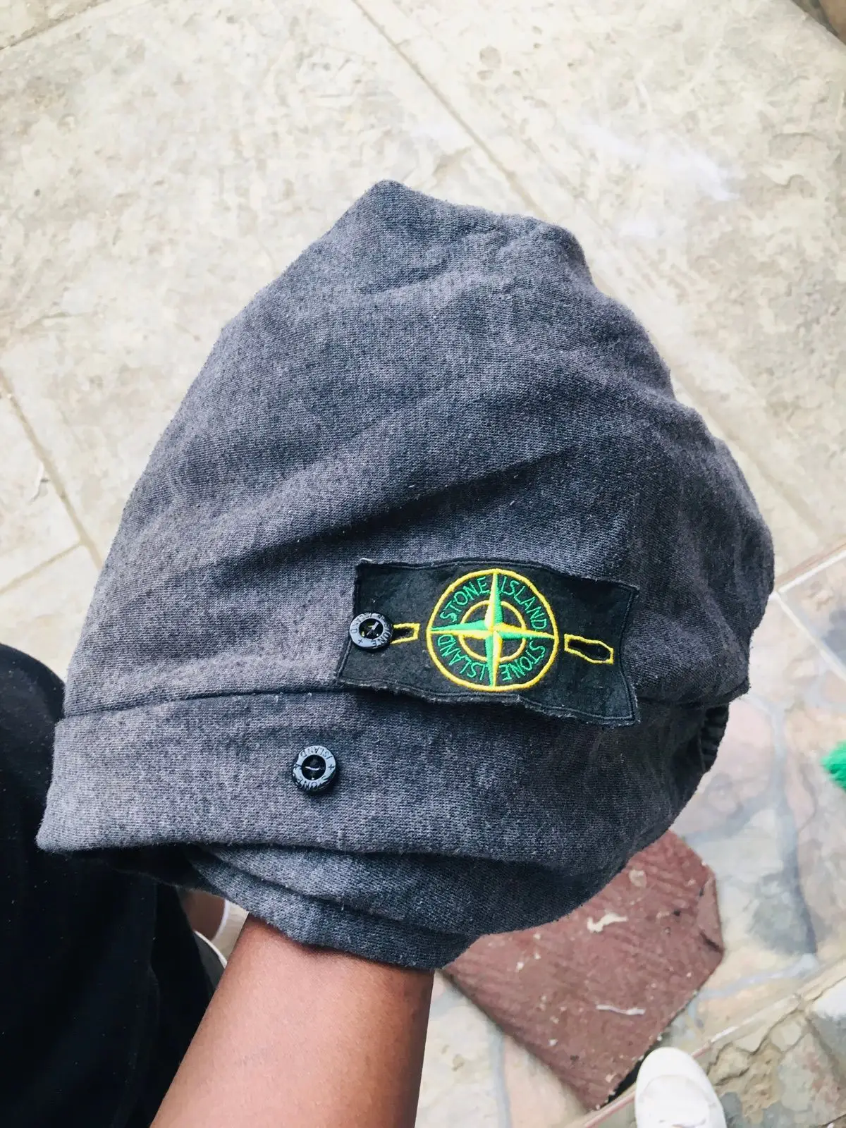 Stone Island Grey Beanie
