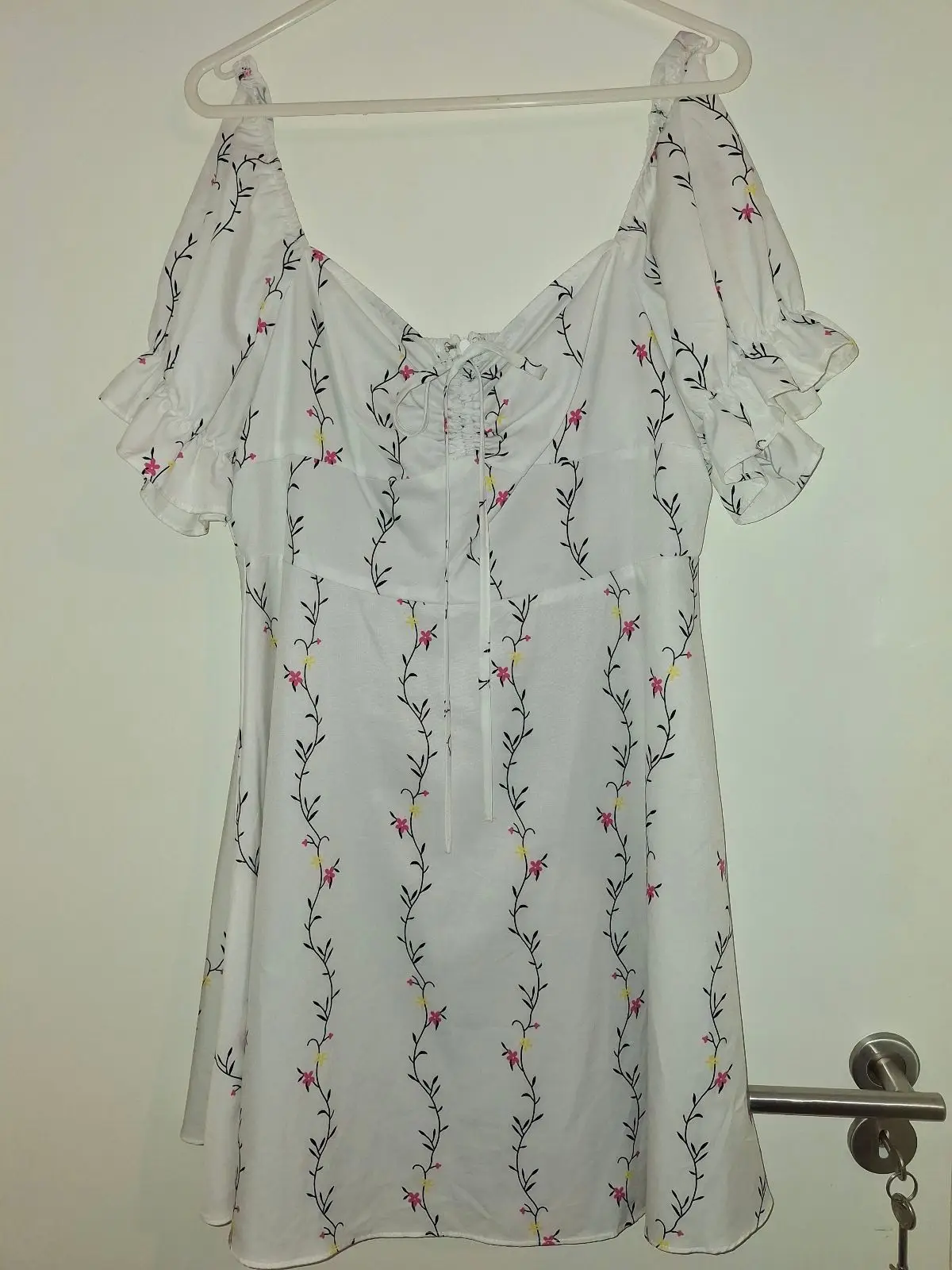 SHEIN Floral Puff-Sleeve Sundress