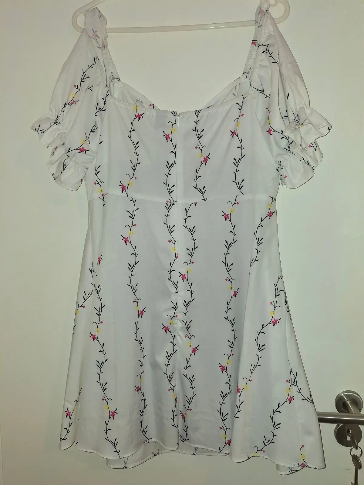 SHEIN Floral Puff-Sleeve Sundress