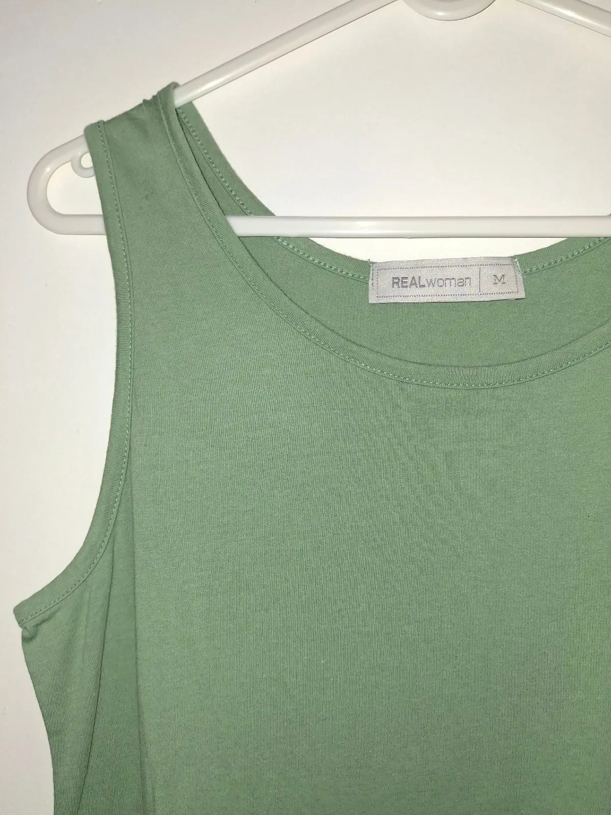 Pick n Pay Clothing Sage Green Sleeveless Smock Dress Size M