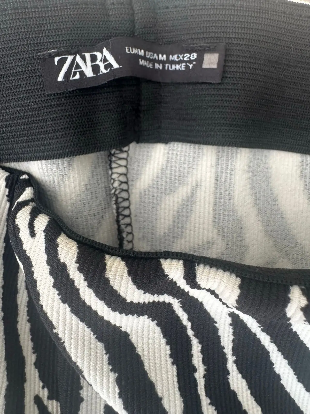Zara Black Dress & Zebra Pants Bundle