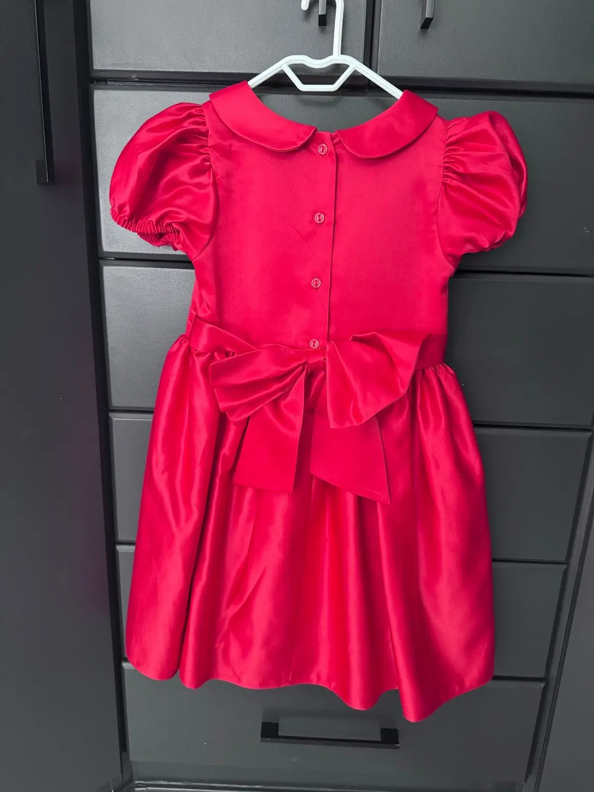 Girls Festive Party Dress Bundle Red and Olive 6-7 Years