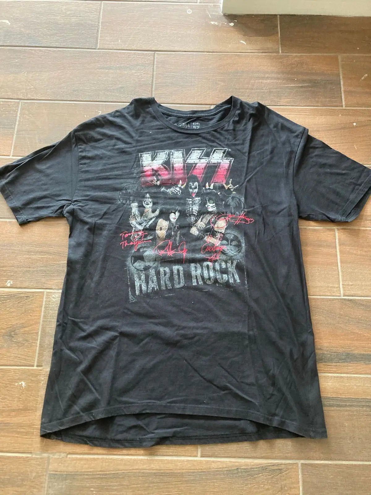 KISS Hard Rock Graphic T-Shirt Black 2XL
