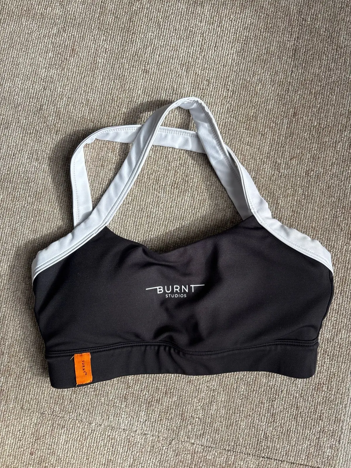 Burnt Studios Black and White Sports Bra XS
