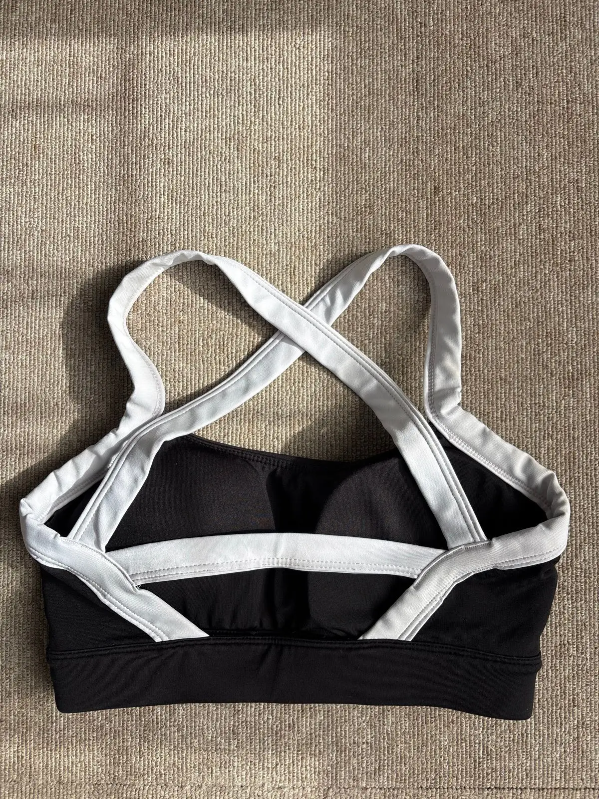 Burnt Studios Black and White Sports Bra XS