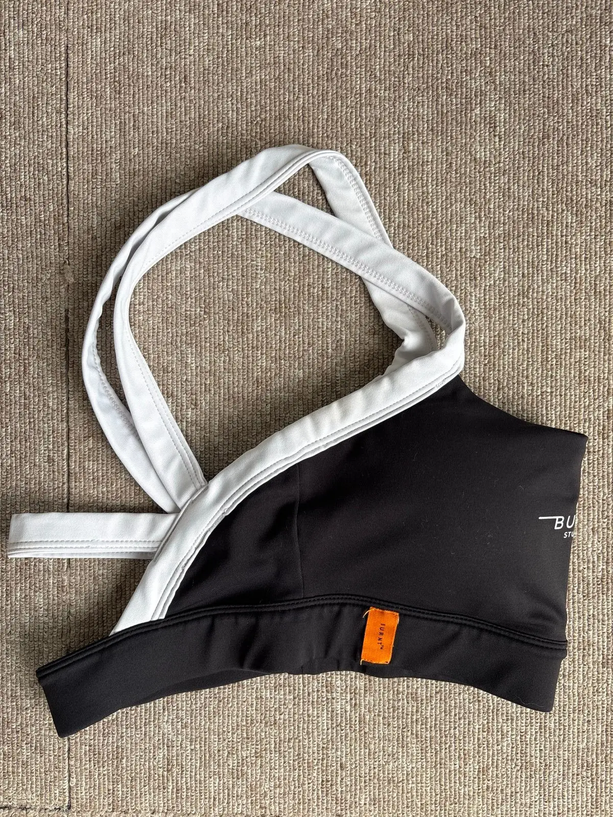 Burnt Studios Black and White Sports Bra XS